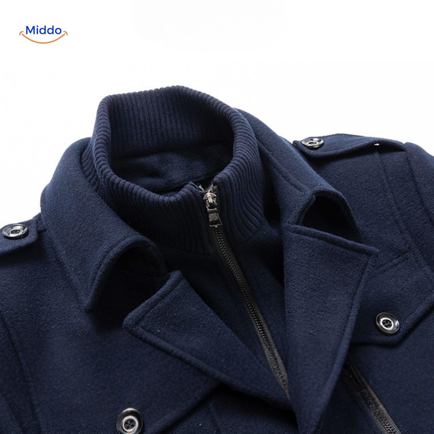 WoolGuard™ Winter Coat | Wool Blend, Double Collar & British Heritage Style