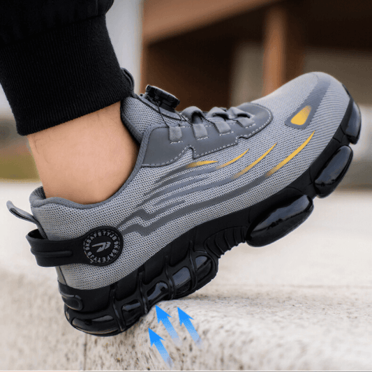 Work Shoes for Men | Orthopedic Support & Slip-Resistant Grip | GripFlow