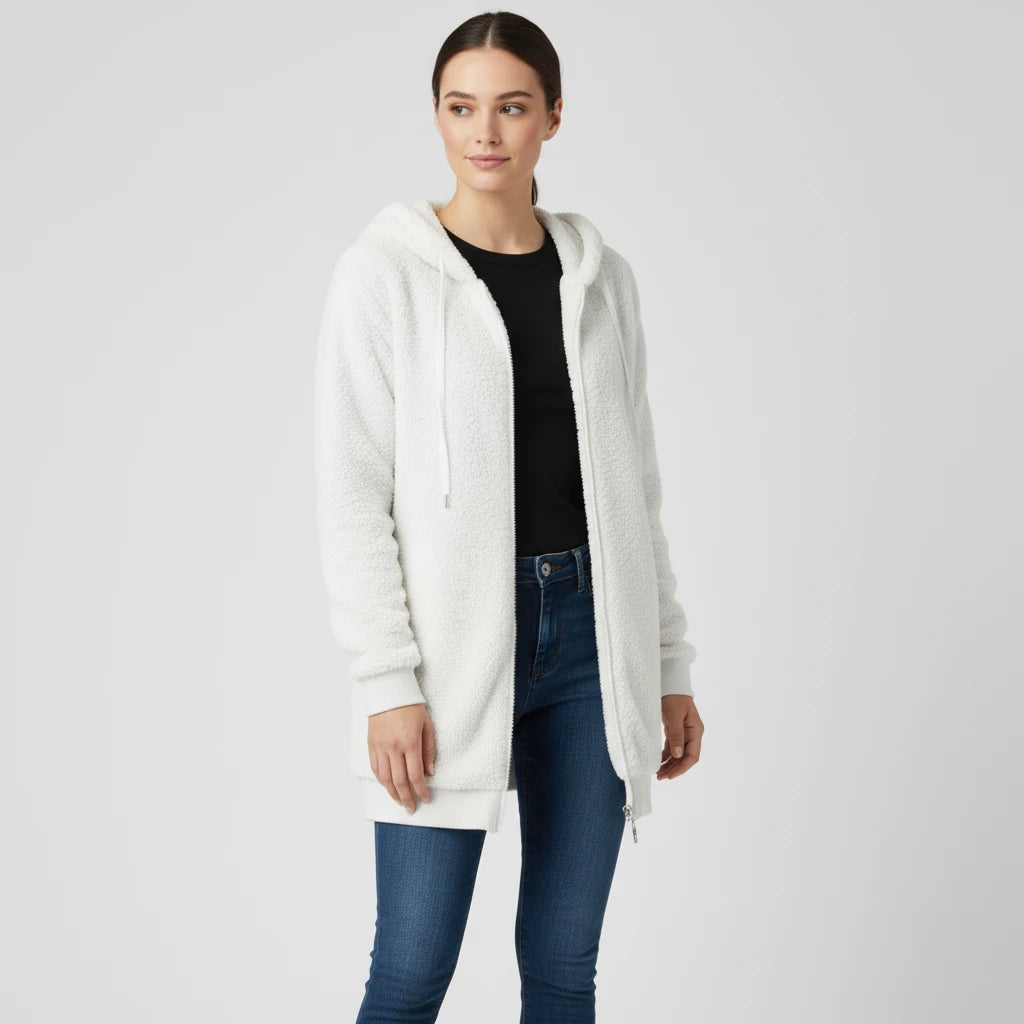 Women's Hooded Zip-Up Sweater