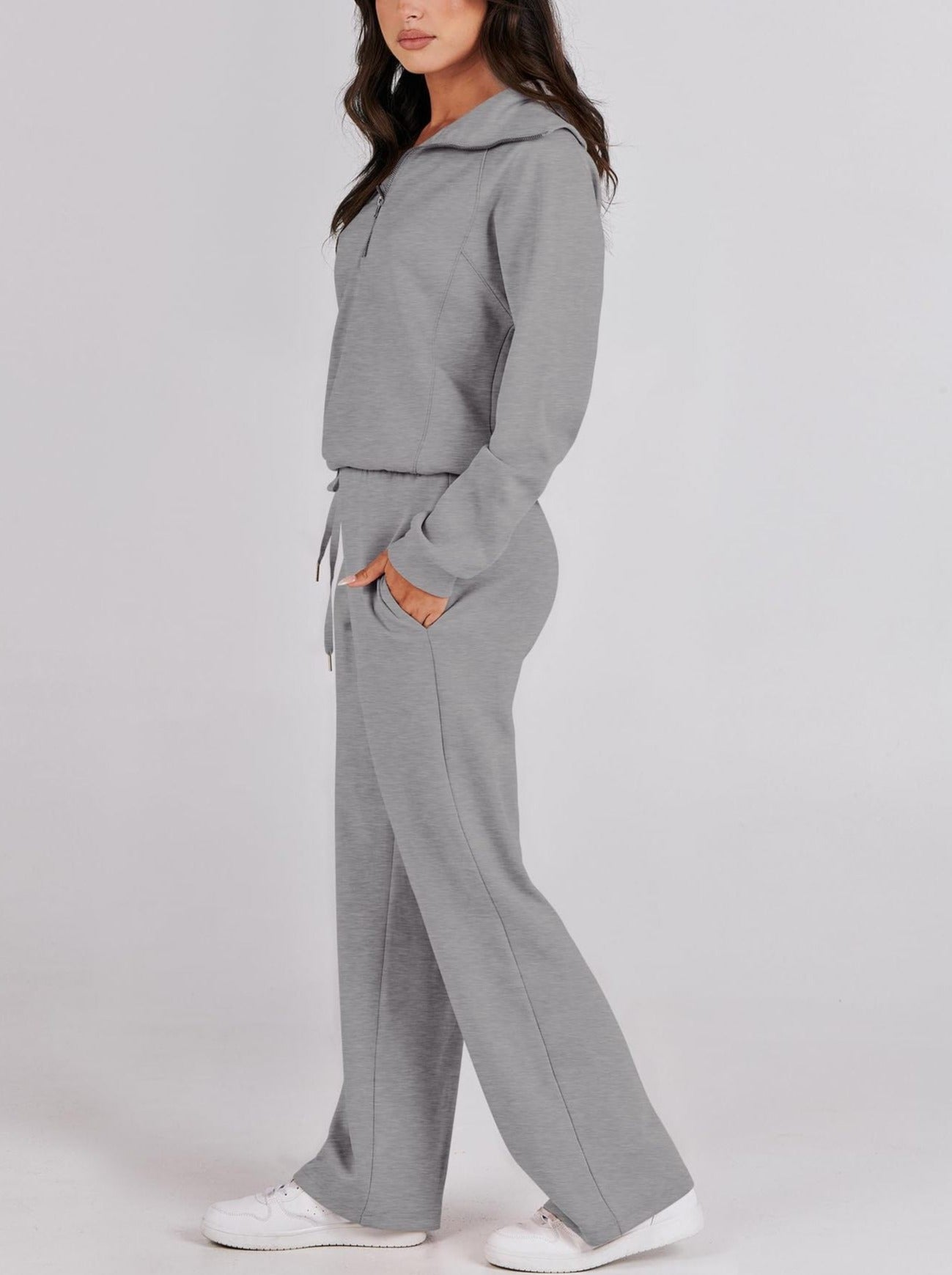 Zip & Relax Set - Comfortable Two-Piece Outfit