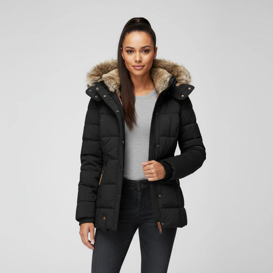 Women's Hooded Quilted Puffer Jacket